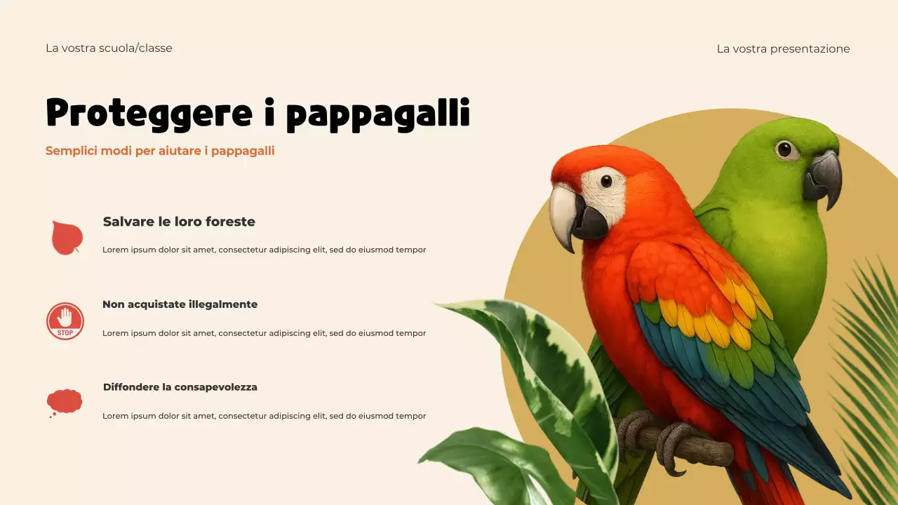 Presentazione del modello di animali giocosi