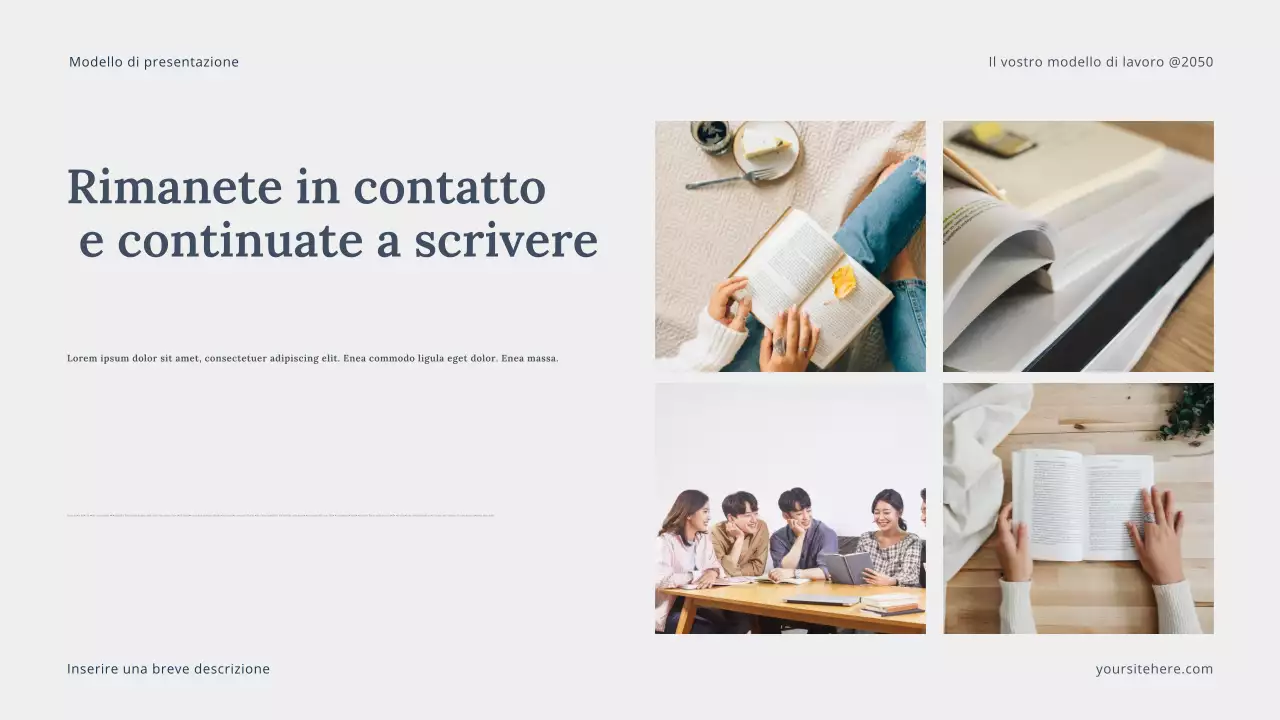 Presentazione di Grey Modern Storytelling