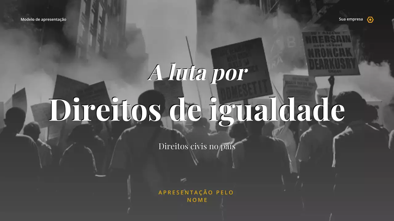 Apresentação da Igualdade Histórica Cinzenta