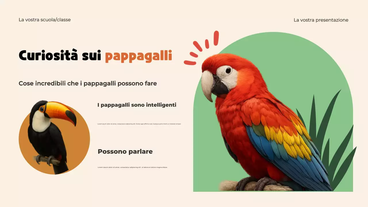 Presentazione del modello di animali giocosi