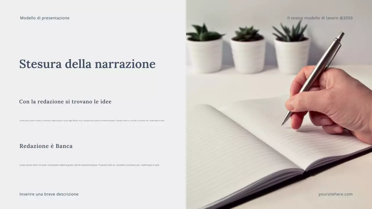 Presentazione di Grey Modern Storytelling