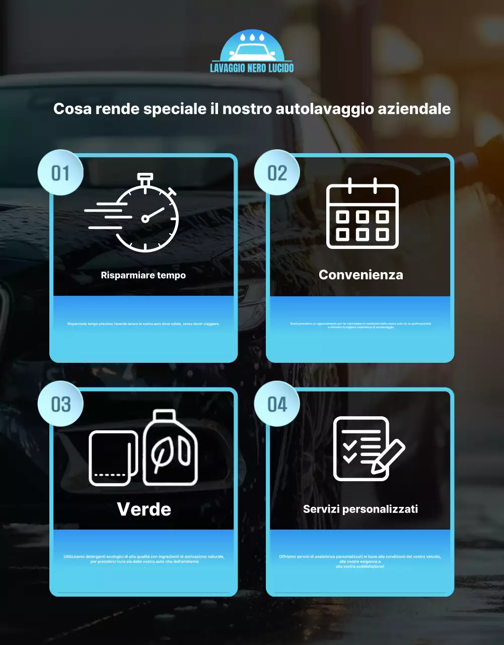 Pubblicità di Blue Modern Car Wash