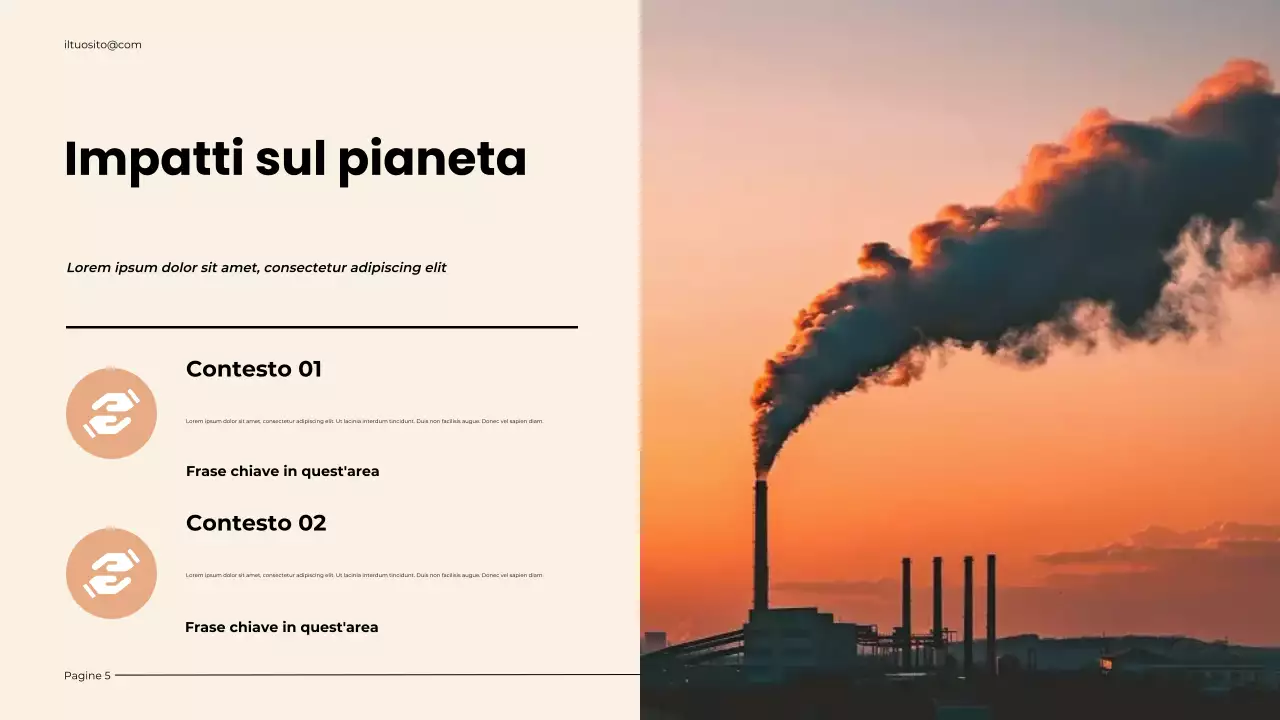 Presentazione sul riscaldamento globale e sul clima moderno