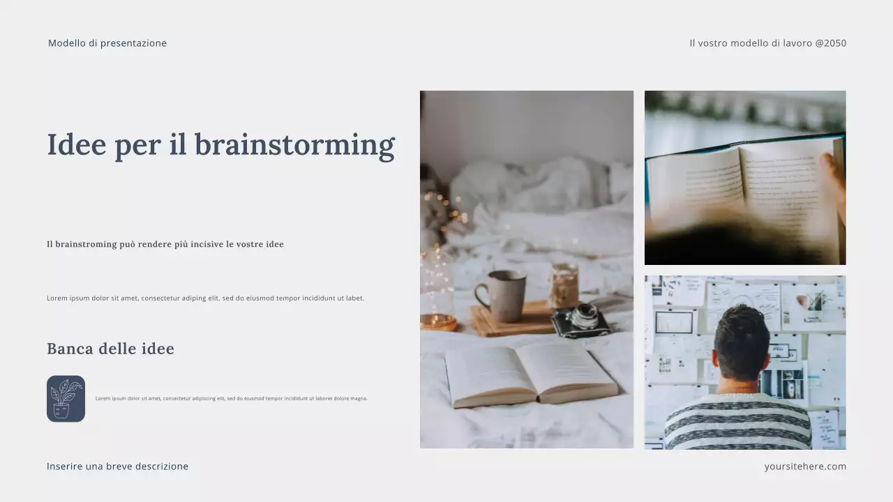 Presentazione di Grey Modern Storytelling