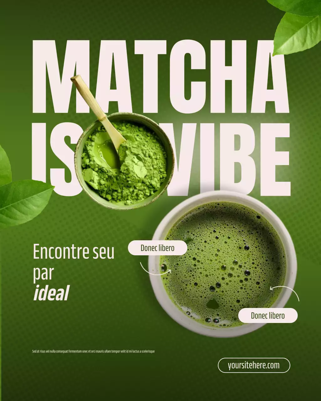 Postagem promocional do Green Modern Matcha no Instagram