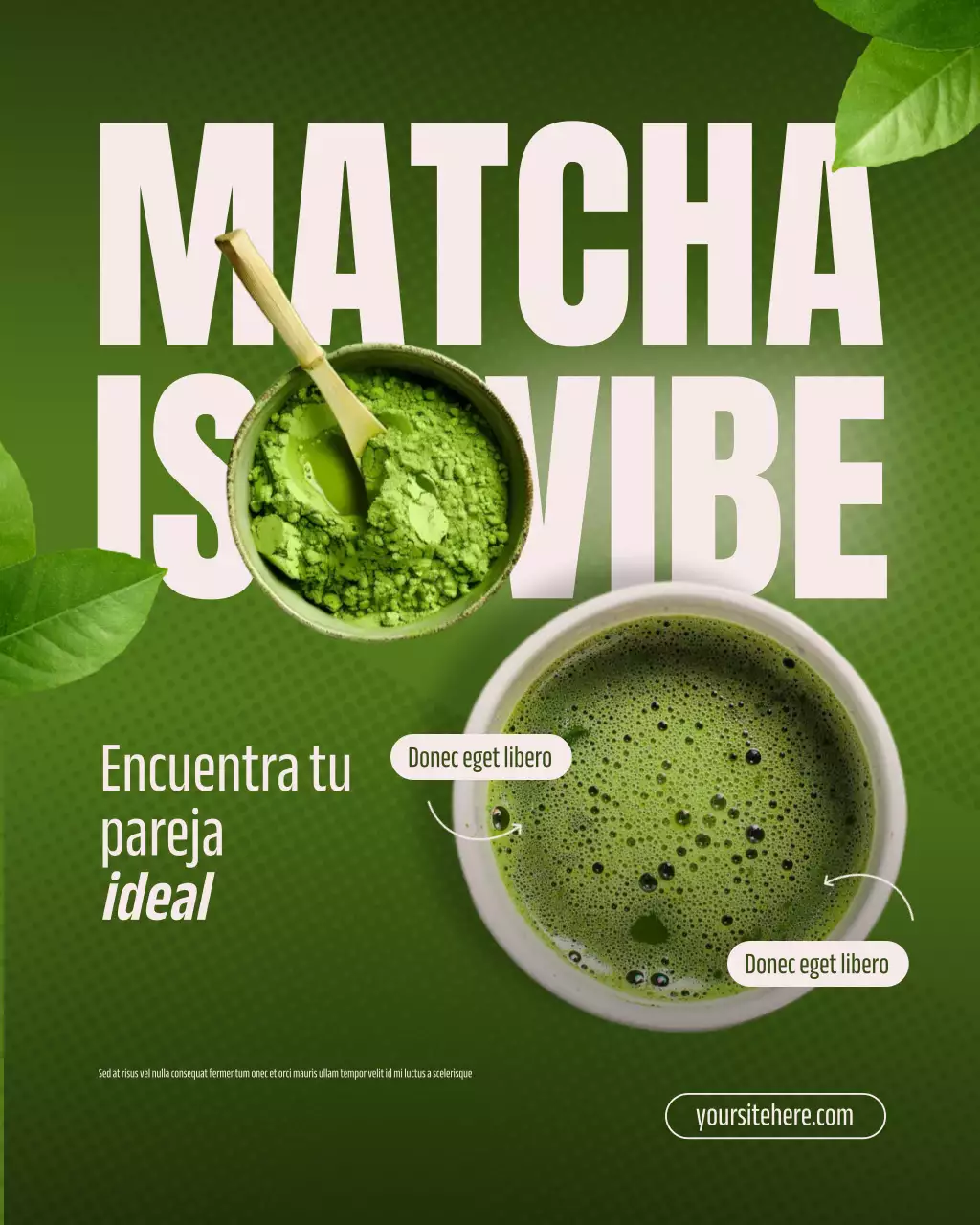 Publicación de Instagram sobre la promoción del matcha Green Modern