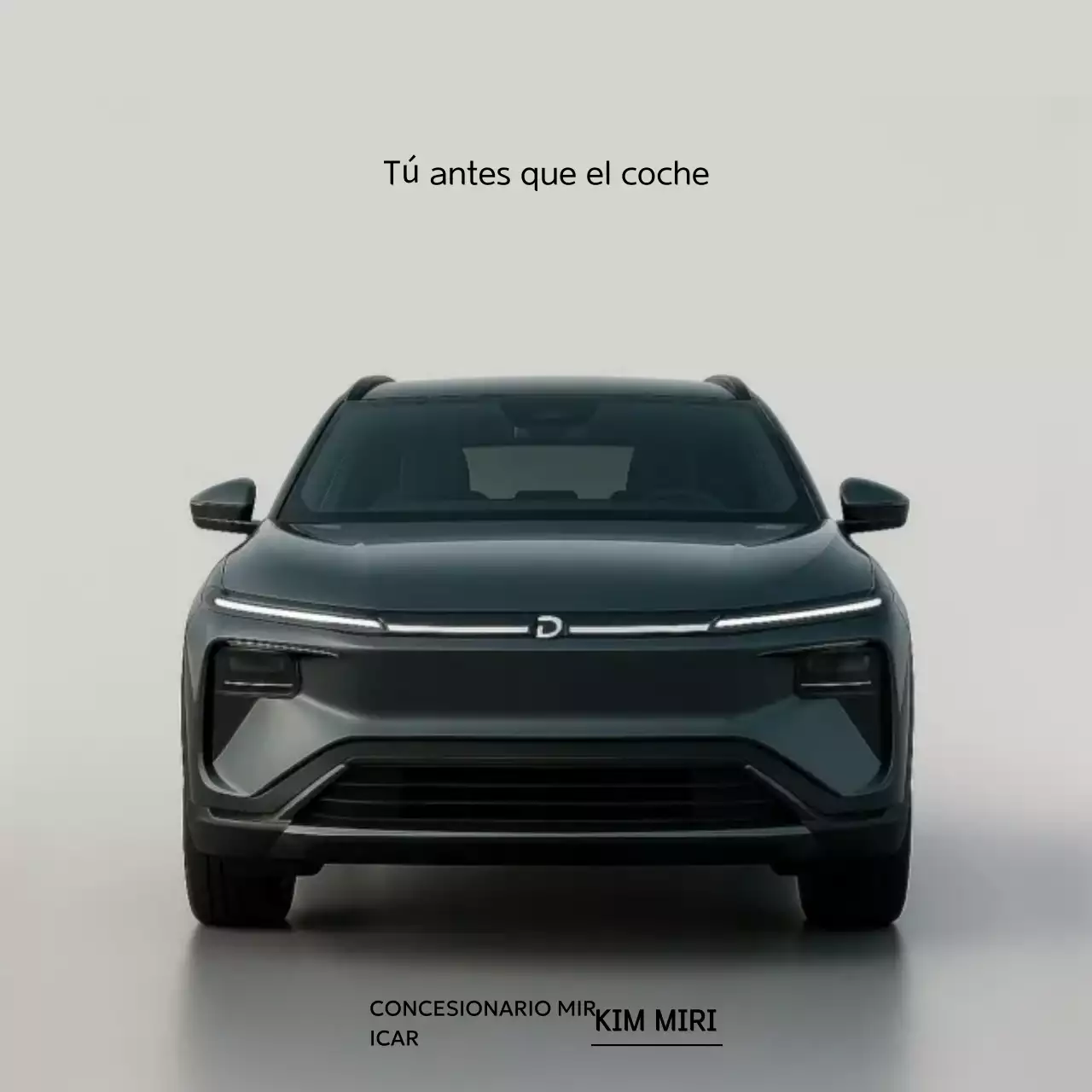 Anuncio de coche moderno negro