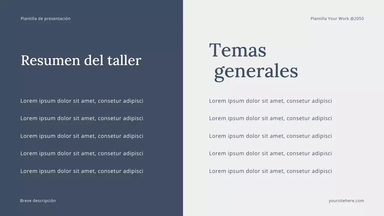 Presentación de narrativa moderna en gris