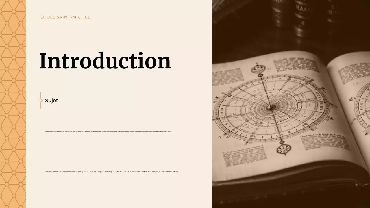 Présentation des études historiques classiques beiges