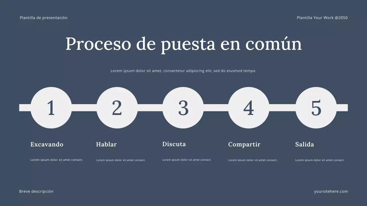 Presentación de narrativa moderna en gris