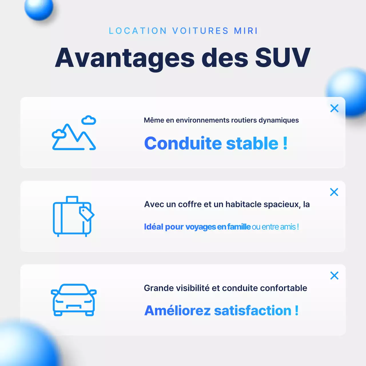 Publicité pour une voiture moderne bleu ciel