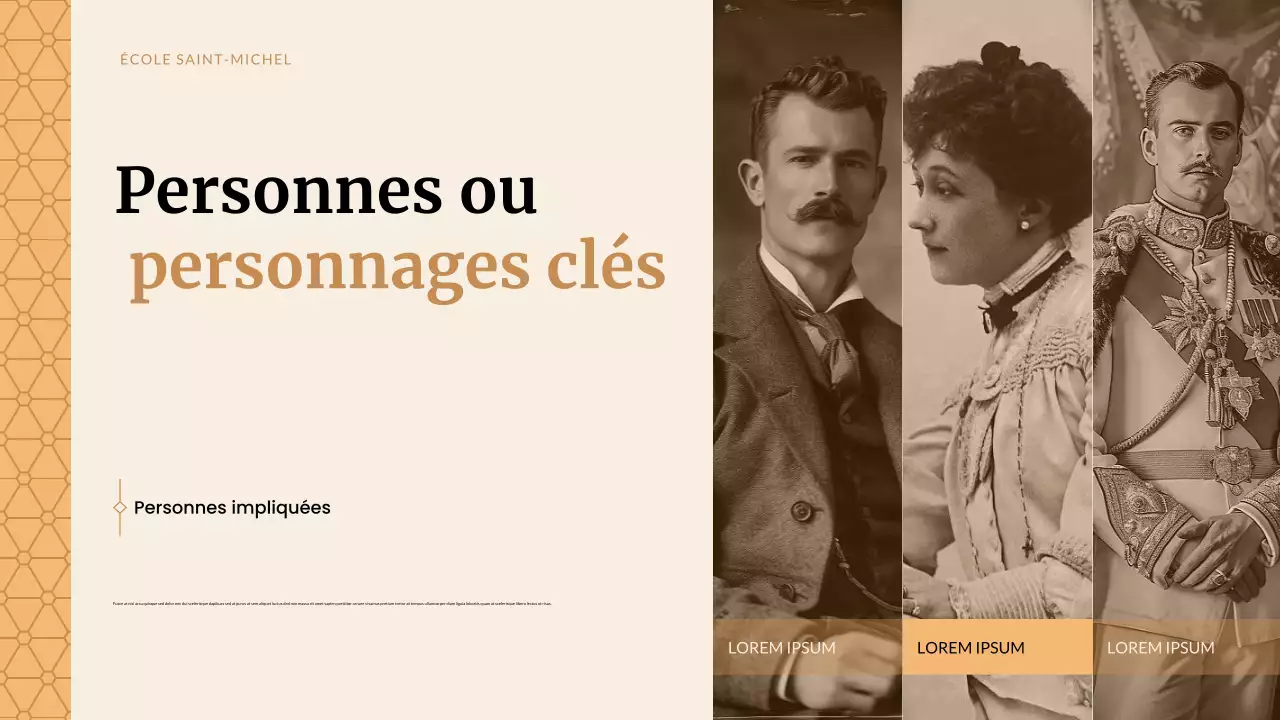 Présentation des études historiques classiques beiges