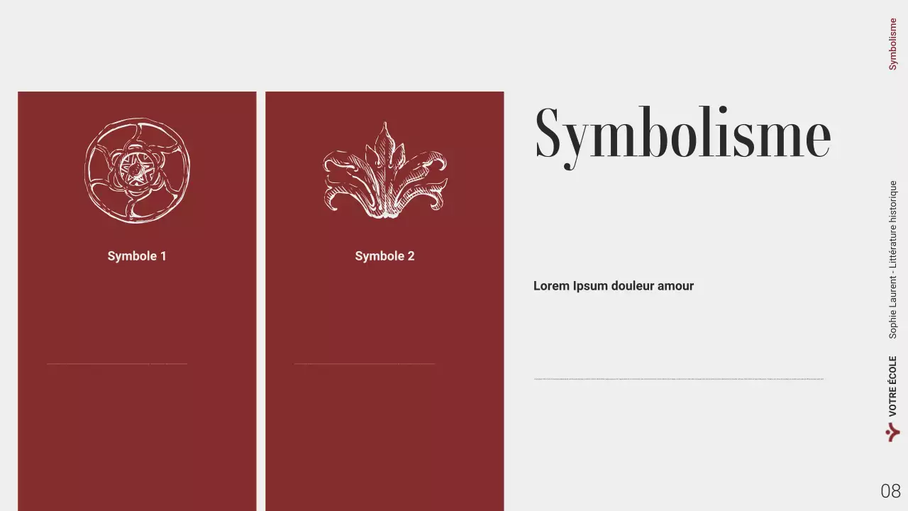 Présentation Web sur la littérature historique moderne