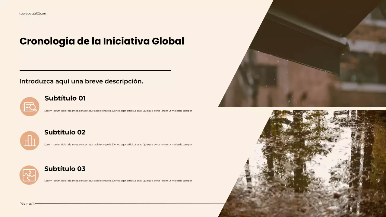 Presentación del clima moderno sobre el calentamiento global