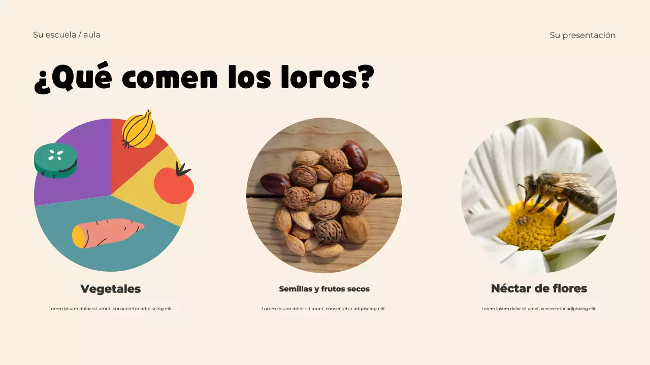 Plantilla de presentación de animales juguetones