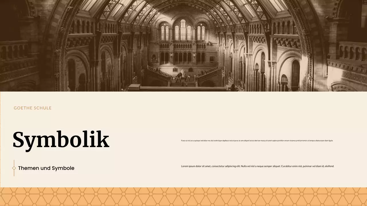 Beige Klassische Historische Studien Präsentation