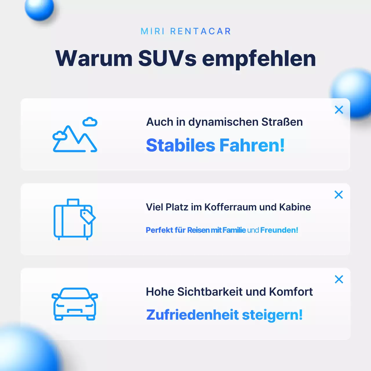 Himmelblaue moderne Autowerbung