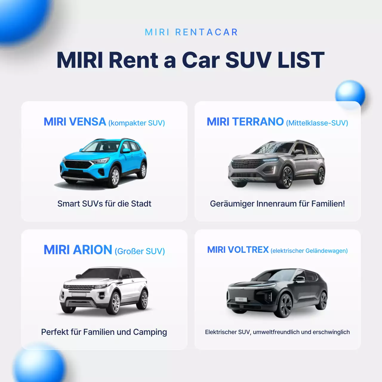 Himmelblaue moderne Autowerbung