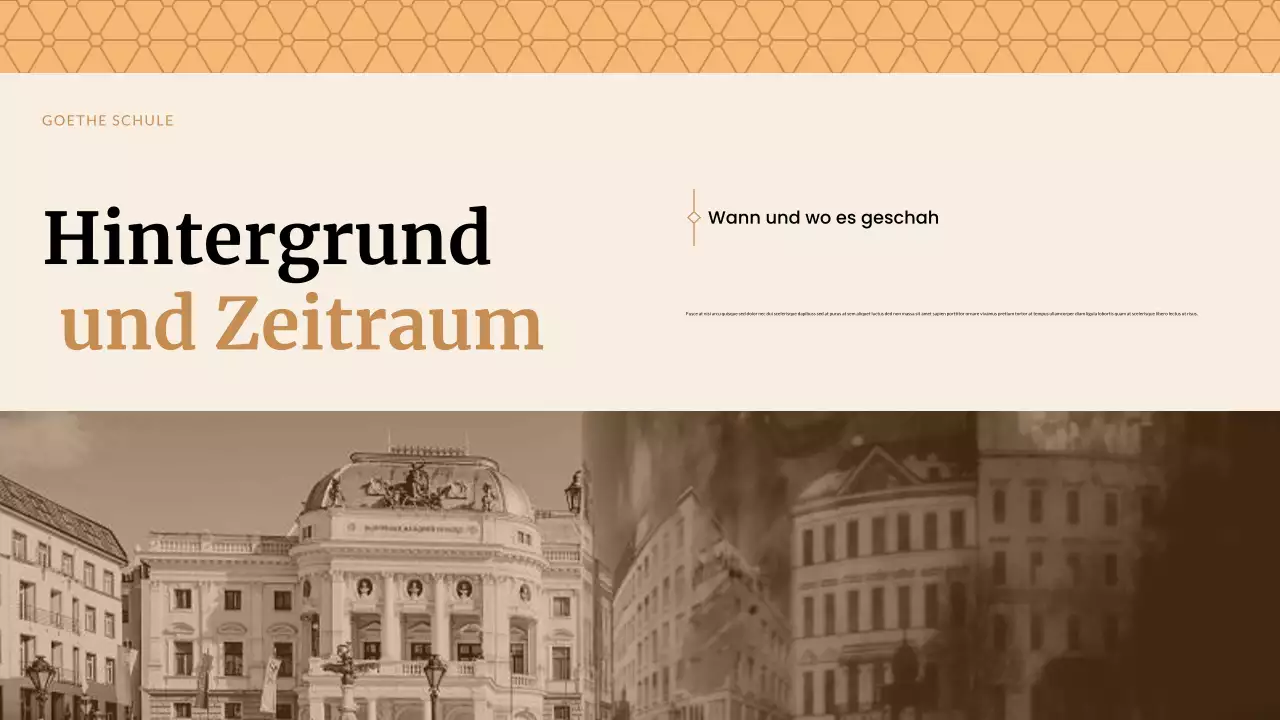 Beige Klassische Historische Studien Präsentation