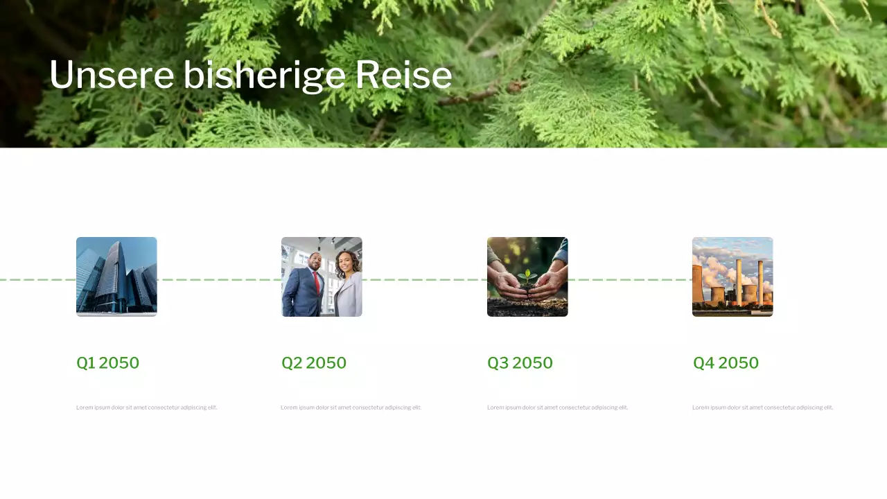 Grüner moderner Farbverlauf Nachhaltigkeit Präsentation