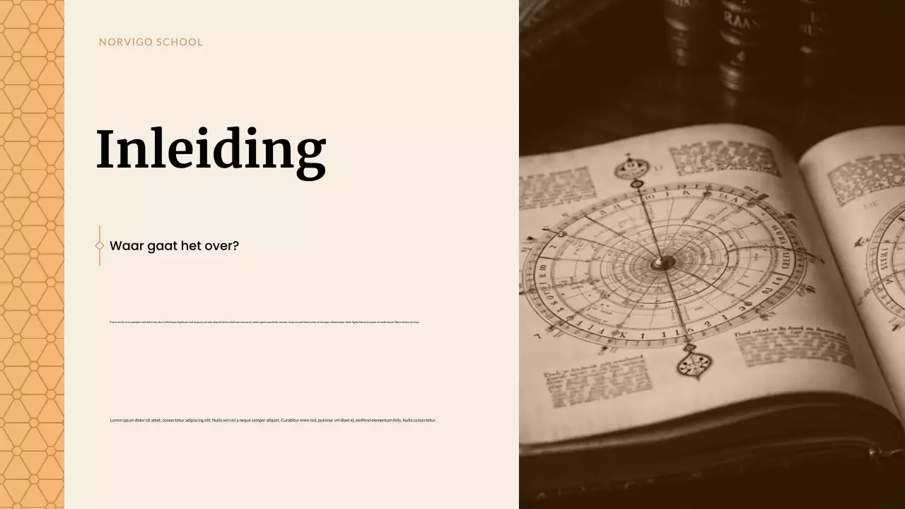 Beige Klassieke Historische Studies Presentatie