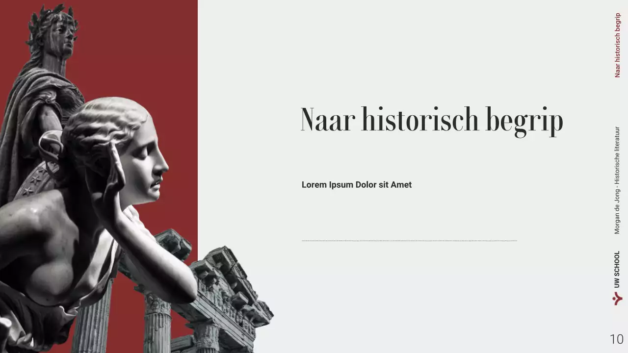 Webpresentatie moderne historische literatuur