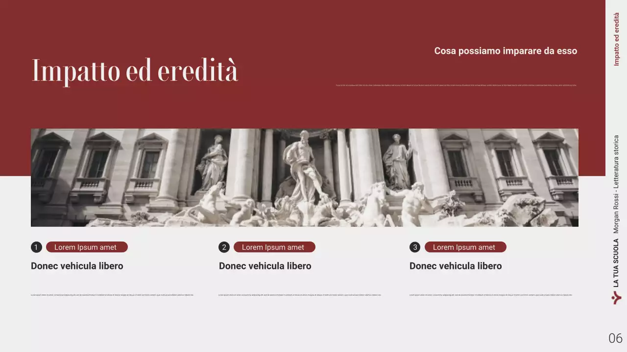 Presentazione web sulla letteratura storica moderna