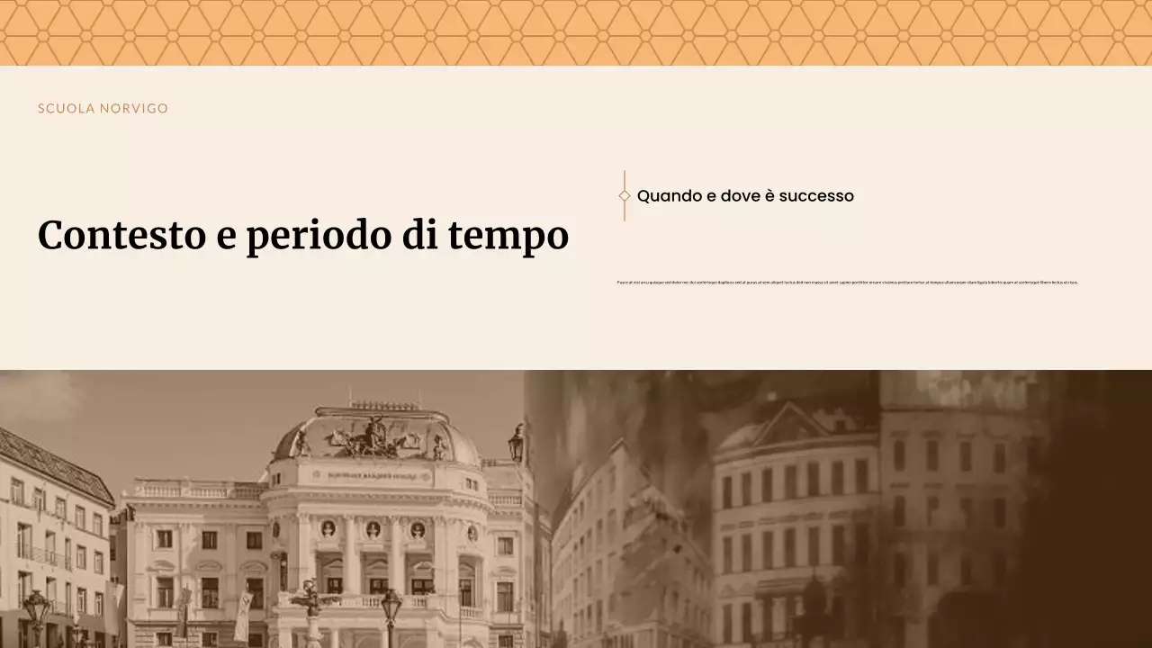 Presentazione di studi storici classici Beige