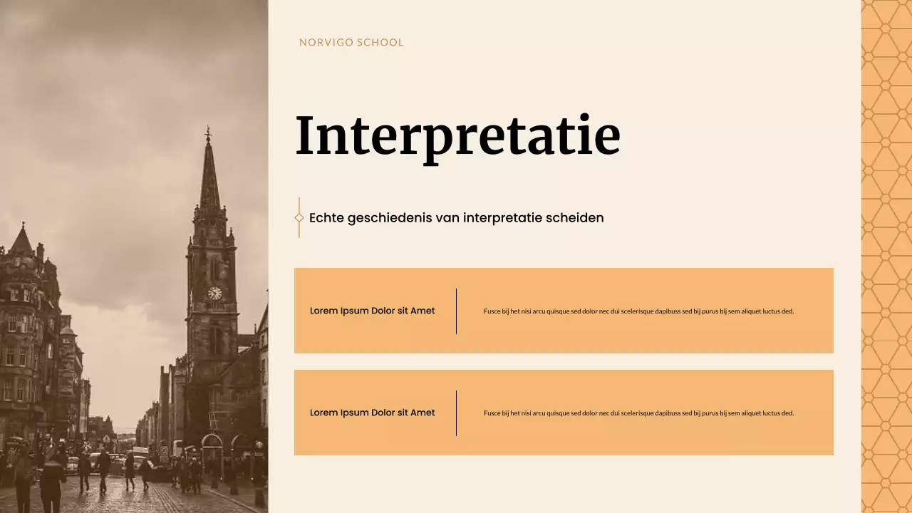 Beige Klassieke Historische Studies Presentatie