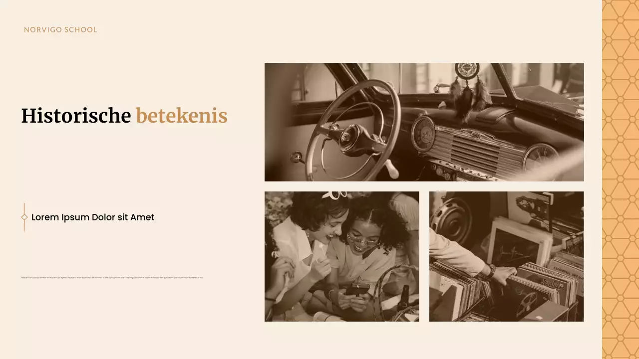 Beige Klassieke Historische Studies Presentatie