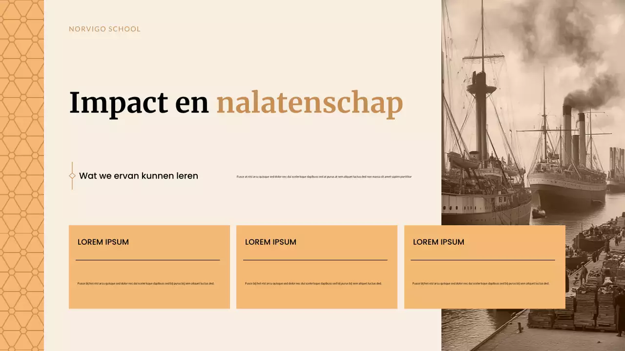 Beige Klassieke Historische Studies Presentatie