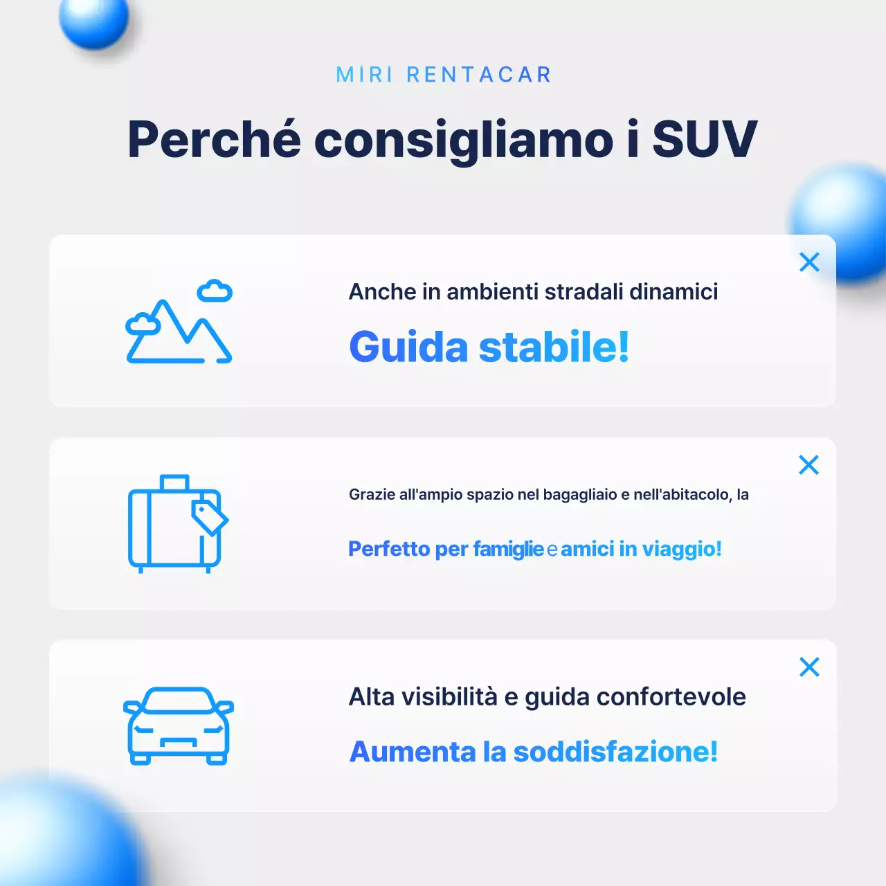 Pubblicità di un'auto moderna color azzurro cielo