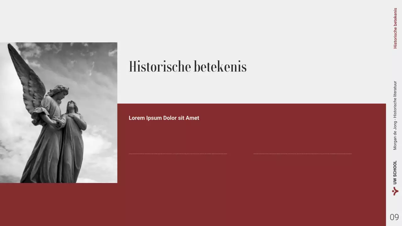 Webpresentatie moderne historische literatuur