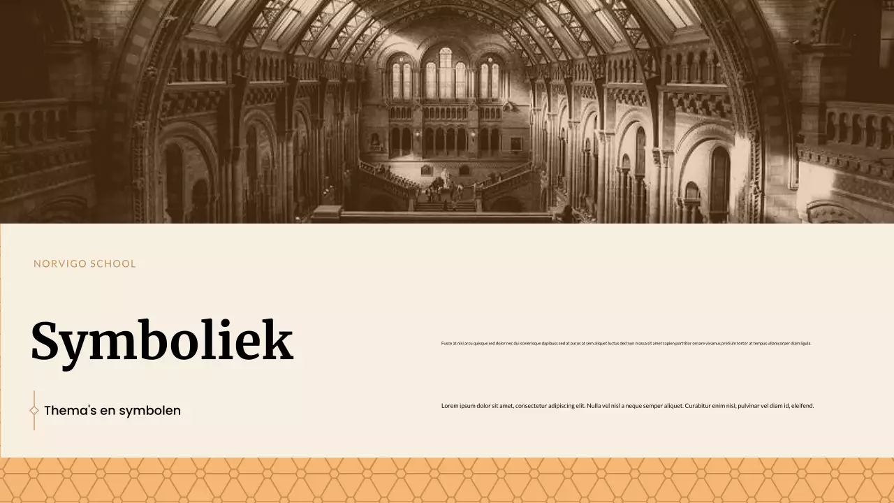 Beige Klassieke Historische Studies Presentatie