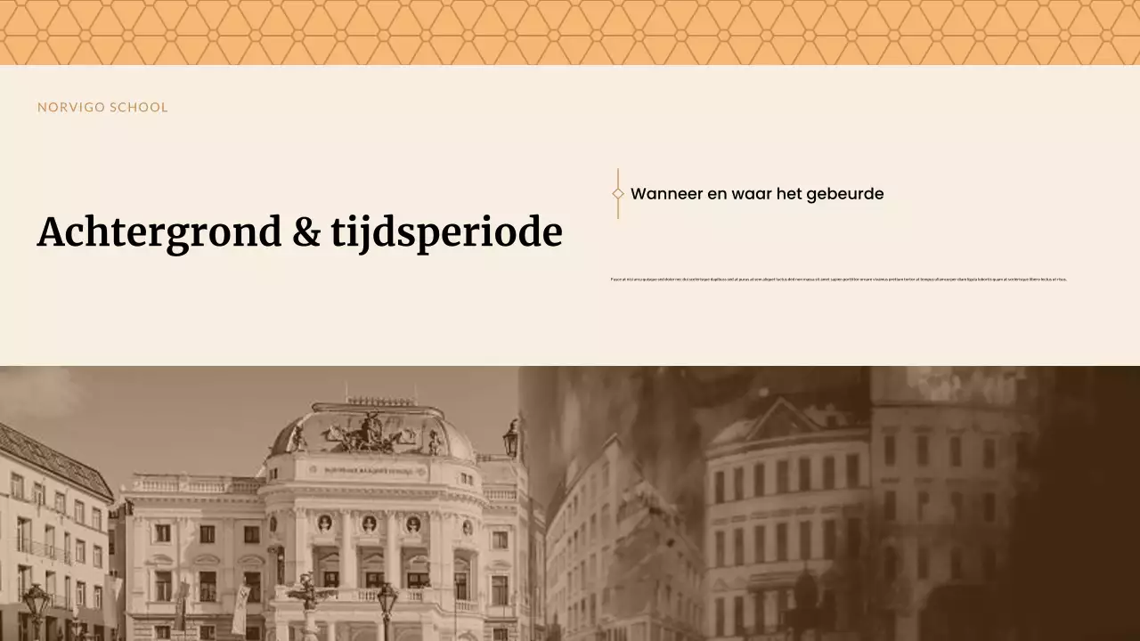 Beige Klassieke Historische Studies Presentatie