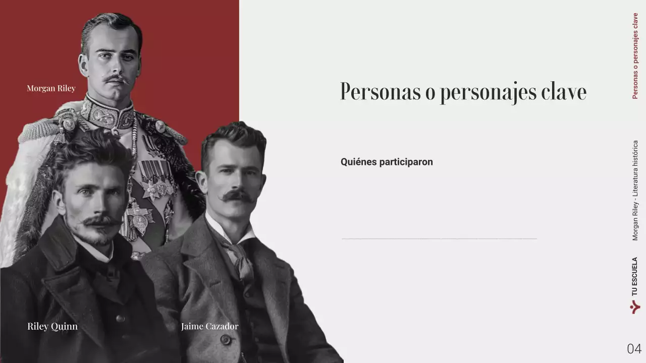 Presentación web de literatura histórica moderna