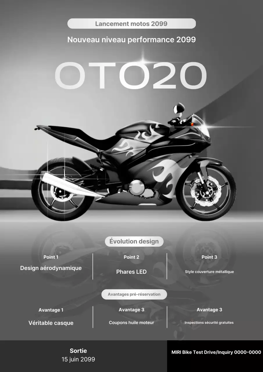 Lancement de la moto Black Modern