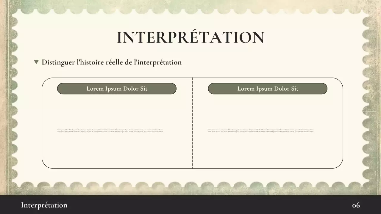 Présentation de la conférence sur l'histoire du vintage beige