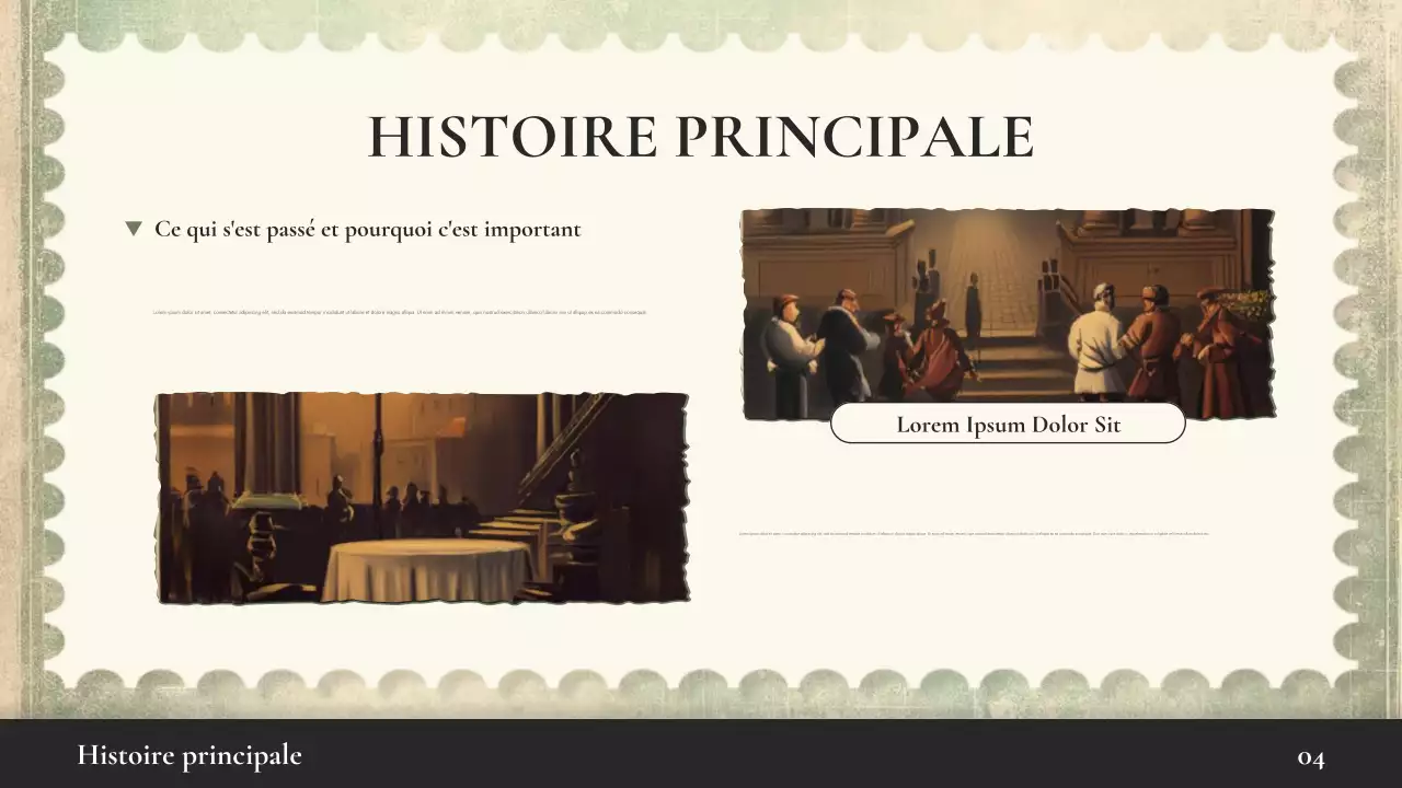 Présentation de la conférence sur l'histoire du vintage beige