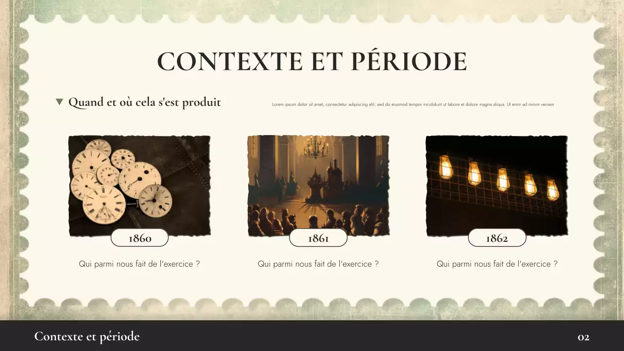 Présentation de la conférence sur l'histoire du vintage beige