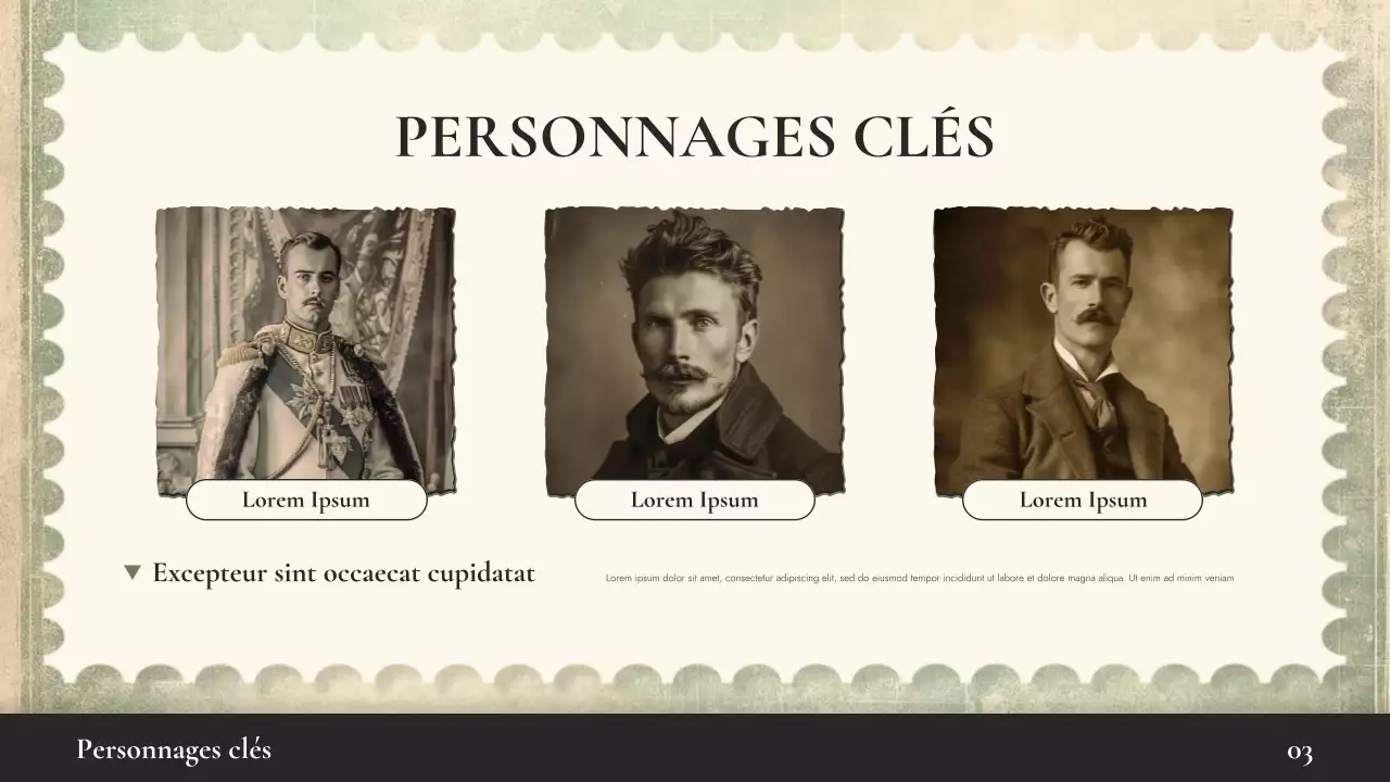 Présentation de la conférence sur l'histoire du vintage beige