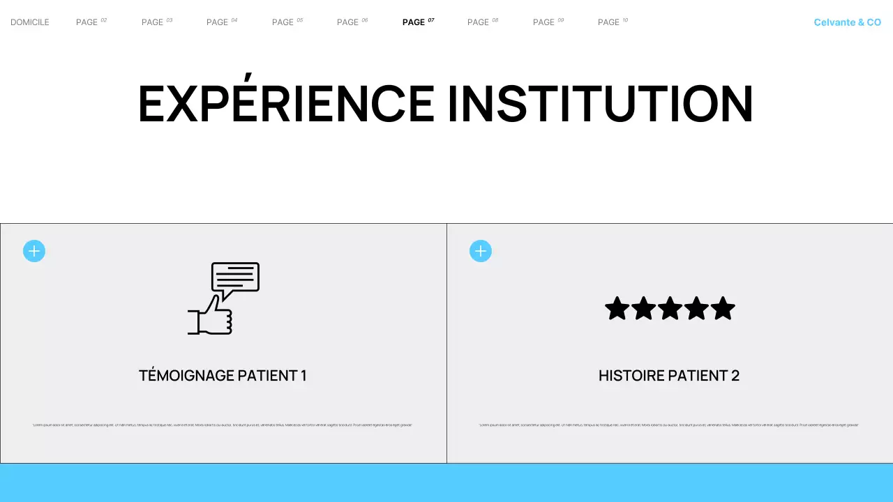 Présentation des services hospitaliers locaux modernes de Teal