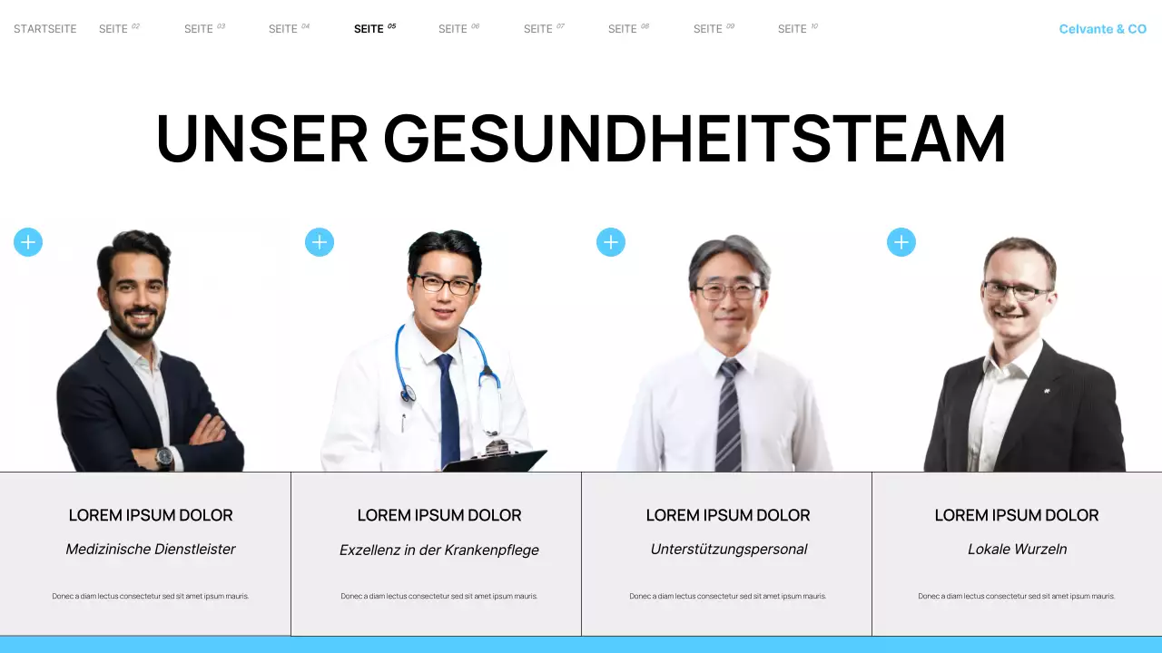 Teal Moderne lokale Krankenhausdienste Präsentation