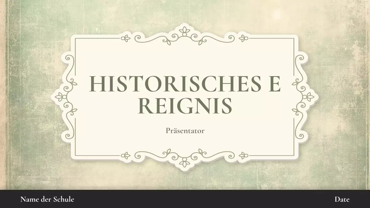 Beige Vintage Geschichtsvortrag Präsentation