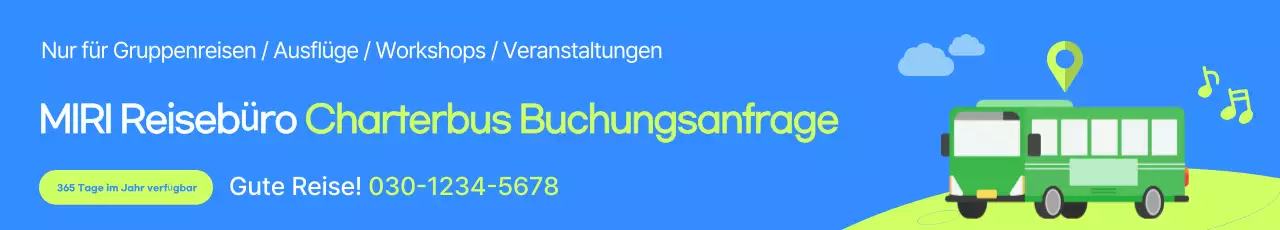 Einfacher blauer Charterbus