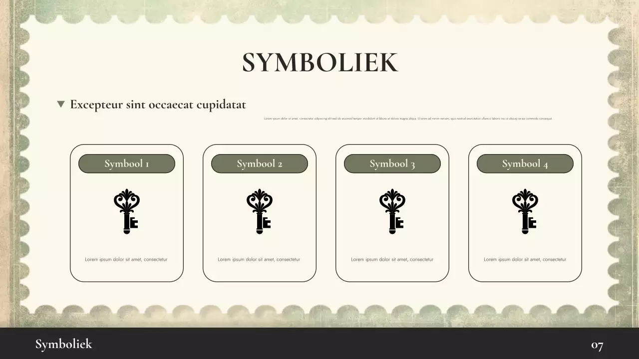 Beige Vintage Geschiedenis Lezing Presentatie