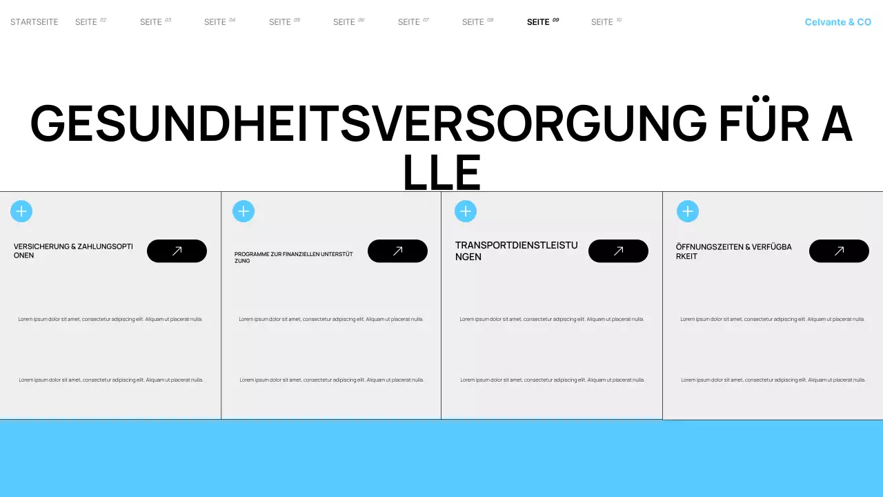 Teal Moderne lokale Krankenhausdienste Präsentation