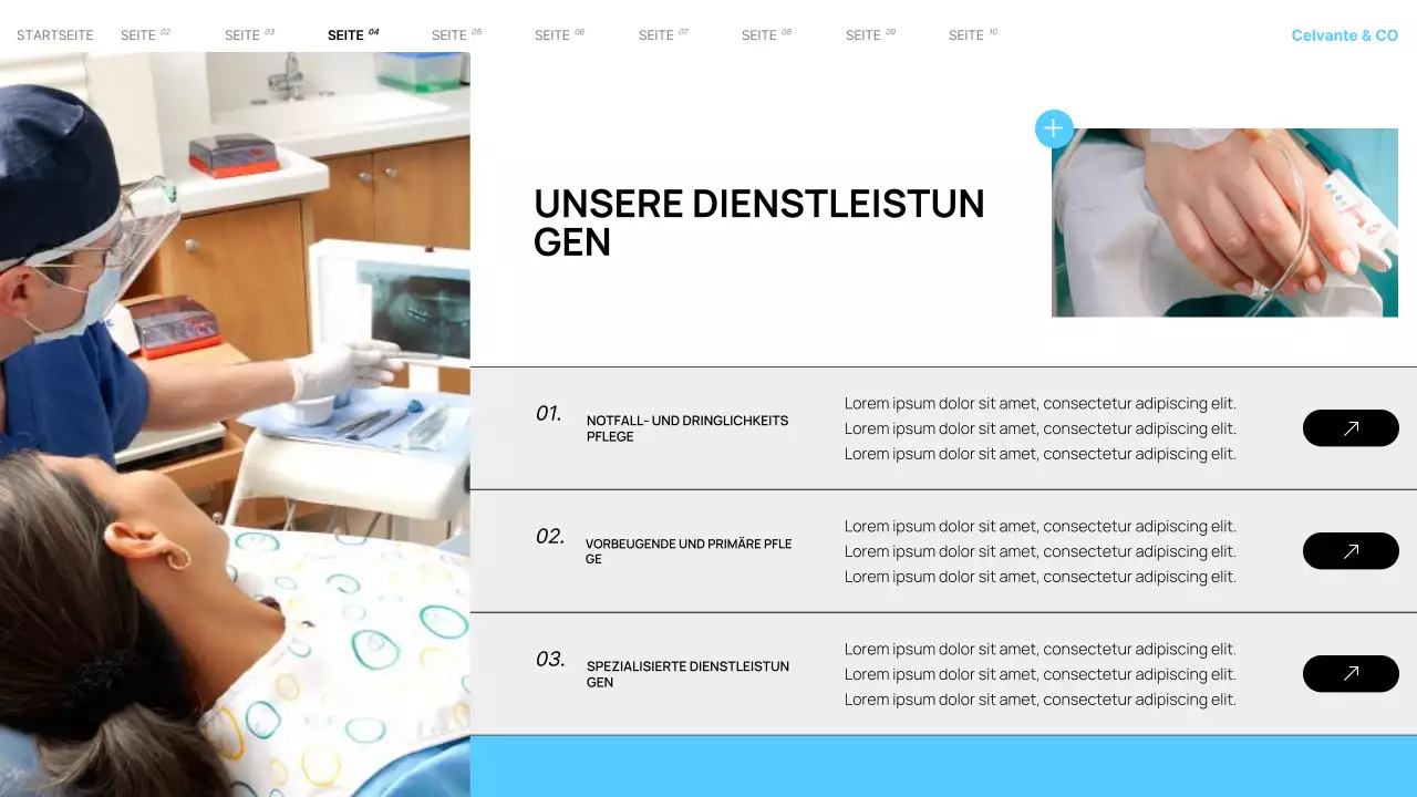 Teal Moderne lokale Krankenhausdienste Präsentation