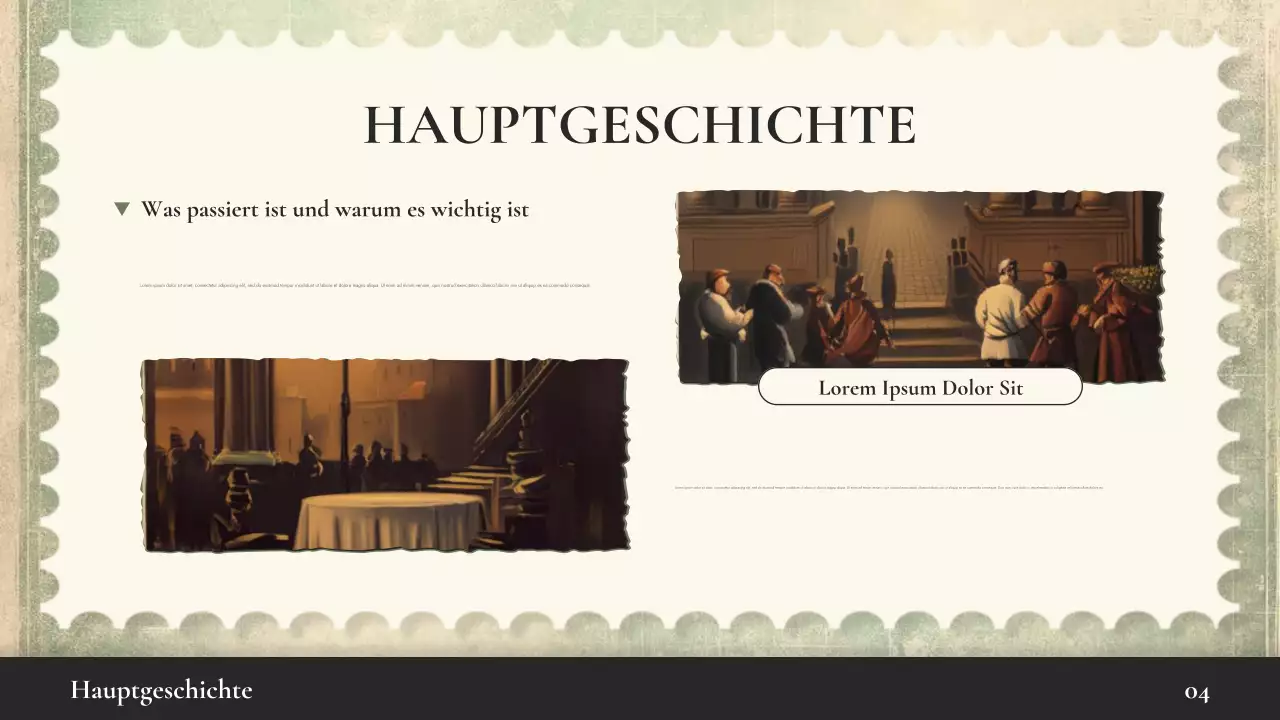 Beige Vintage Geschichtsvortrag Präsentation