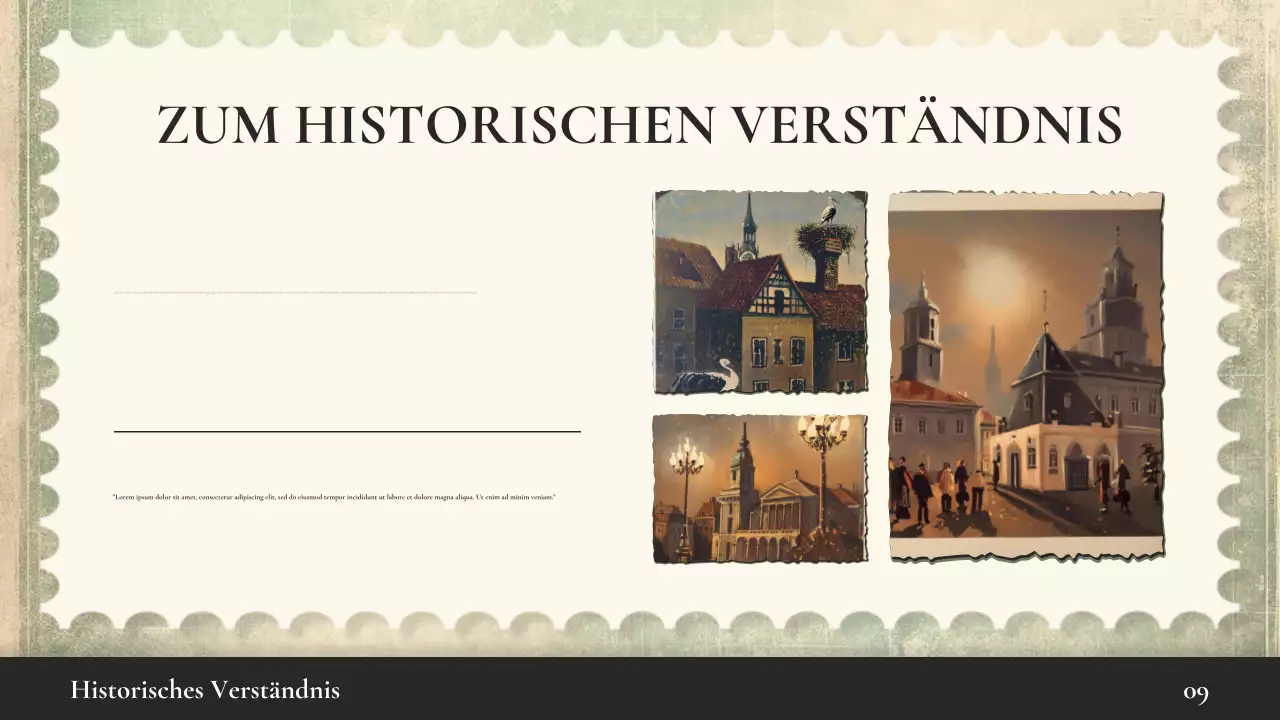 Beige Vintage Geschichtsvortrag Präsentation